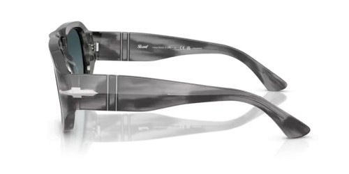 Persol PO3373S - 1192S3 - 56 - AVEC DES VERRES POLARISÉS Lunettes de soleil Gris rayé Pilote (Aviateur)