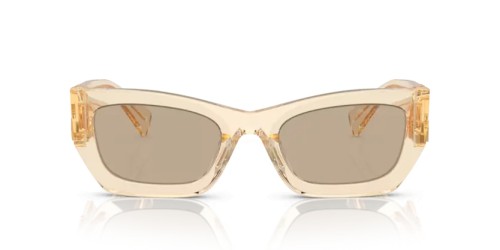 MIU MIU MU 09WS - 11T40F - 53 Lunettes de soleil Sable transparent Rectangle