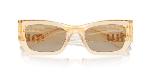 MIU MIU MU 09WS - 11T40F - 53 Lunettes de soleil Sable transparent Rectangle