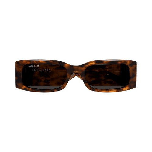 Balenciaga BB0260S - 007 - 56 Lunettes de soleil Marron, Noir, À motifs Angulaire