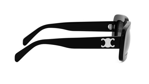 Celine CL40313U - 01A - 53 Lunettes de soleil Noir brillant Angulaire