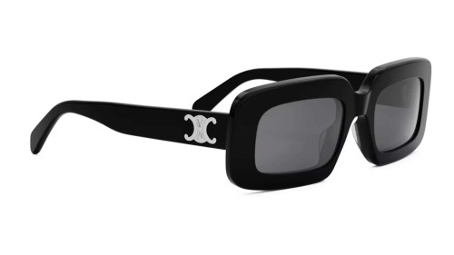Celine CL40313U - 01A - 53 Lunettes de soleil Noir brillant Angulaire