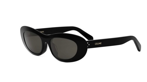 Celine CL40310U - 01A - 54 Lunettes de soleil Noir brillant Œil de chat