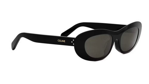Celine CL40310U - 01A - 54 Lunettes de soleil Noir brillant Œil de chat