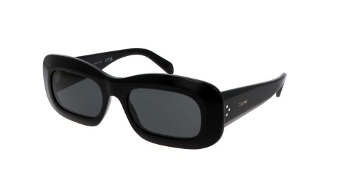 Celine CL40294I - 01A - 53 Lunettes de soleil Noir brillant Angulaire