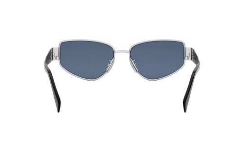 Celine CL40293U - 16V - 55 Lunettes de soleil Argent Œil de chat