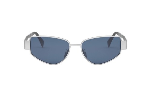 Celine CL40293U - 16V - 55 Lunettes de soleil Argent Œil de chat