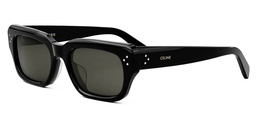 Celine CL40267U - 01A - 54 Lunettes de soleil Noir brillant Angulaire