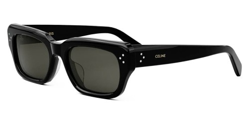 Celine CL40267U - 01A - 54 Lunettes de soleil Noir brillant Angulaire