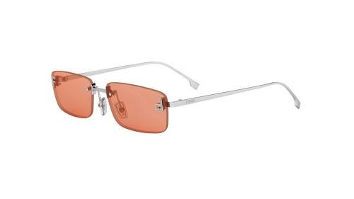 Fendi FE4172US - 16J - 54 Lunettes de soleil Argent Angulaire