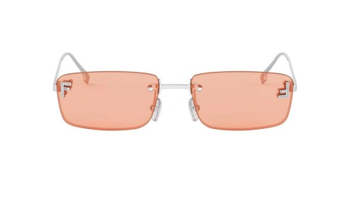 Fendi FE4172US - 16J - 54 Lunettes de soleil Argent Angulaire