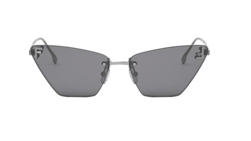 Fendi FE4160US - 14A - 57 Lunettes de soleil Silver Cat Eye
