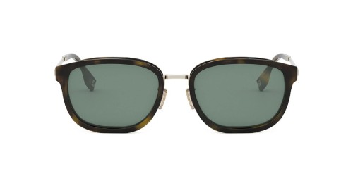 Fendi FE40155U - 52N - 55 Lunettes de soleil Havane foncé Angulaire/Adouci