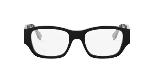 Fendi FE50123I - 001 - 53 Cadres optiques Noir Angulaire