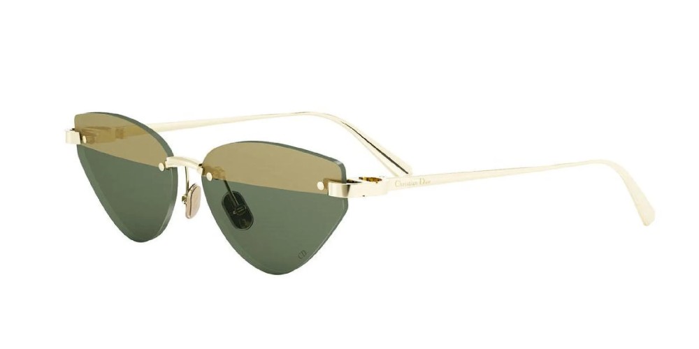 Dior CDIOR B5U - B0C9 - 59 Lunettes de soleil Or pâle Œil de chat