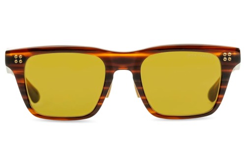Dita THAVOS DTS713-A - 02 - 53 Lunettes de soleil Volutes châtaigne Angulaire