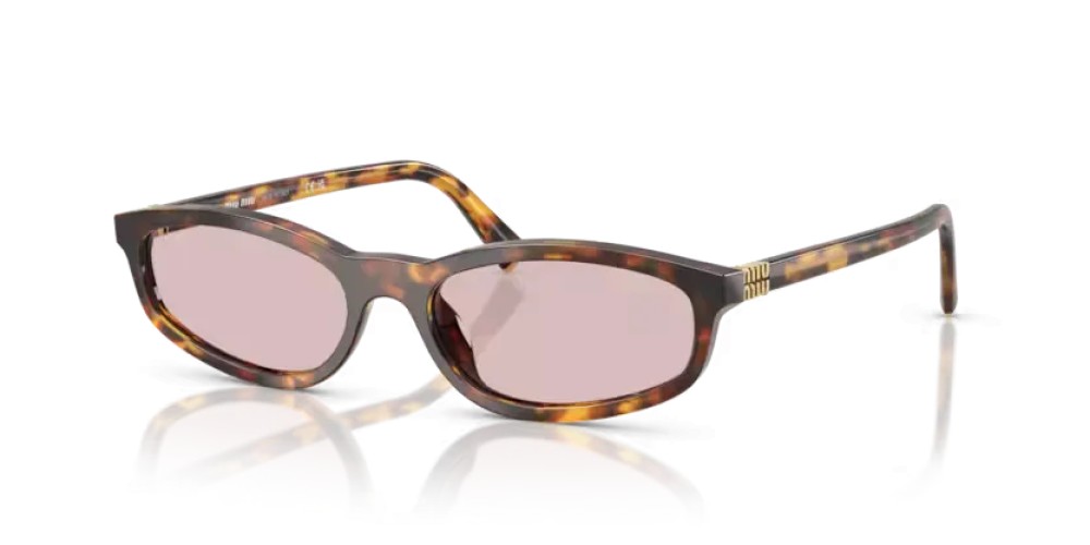 MIU MIU MU A06S - 14L4I0 - 54 Lunettes de soleil Havane miel Irrégulier