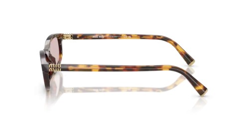 MIU MIU MU A06S - 14L4I0 - 54 Lunettes de soleil Havane miel Irrégulier