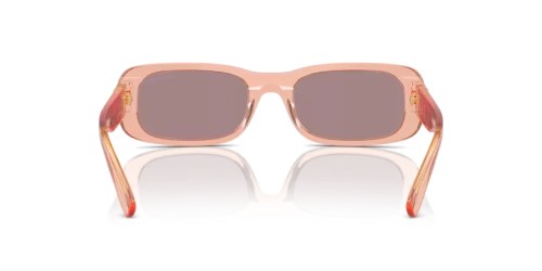 MIU MIU MU 08ZS - 13T06I - ​53 Lunettes de soleil Noisette transparent Rectangle