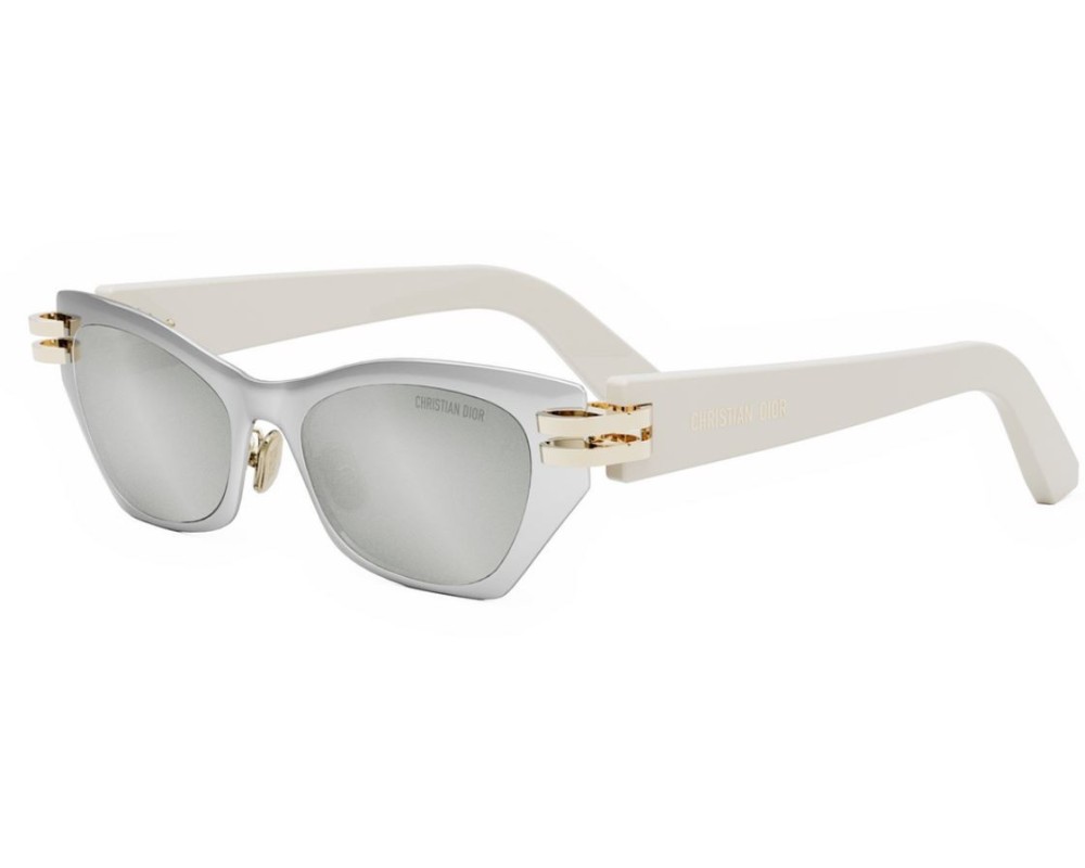 Dior CDIOR B3U - F0A4 D - 53 Lunettes de soleil Argent Œil de chat