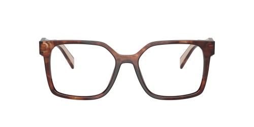 PRADA PR B03V ​ - ​07R1O1 - ​54 Cadres optiques Havane caramel Angulaire