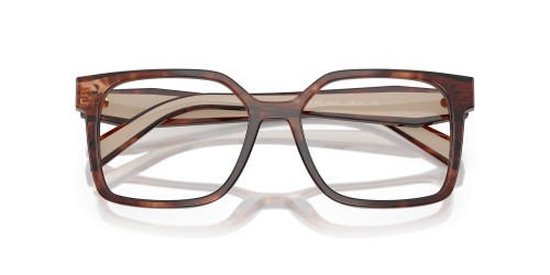 PRADA PR B03V ​ - ​07R1O1 - ​54 Cadres optiques Havane caramel Angulaire