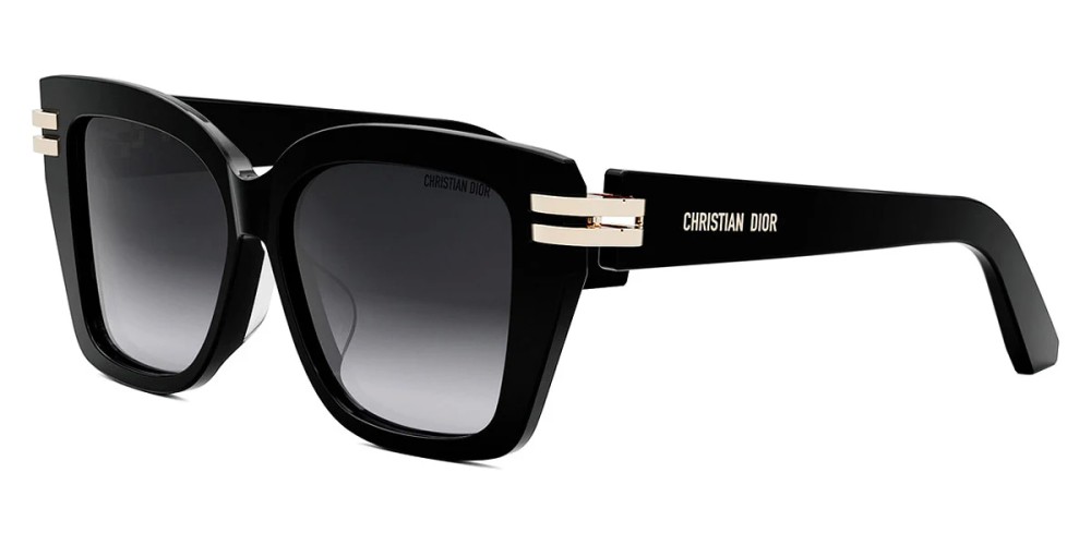 Dior CDIOR S1F - 10A1 D - 56 Lunettes de soleil Noir Coussin arrondi