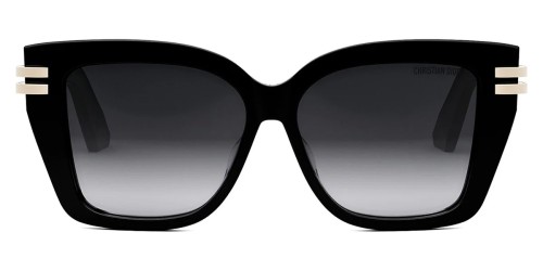 Dior CDIOR S1F - 10A1 D - 56 Lunettes de soleil Noir Coussin arrondi