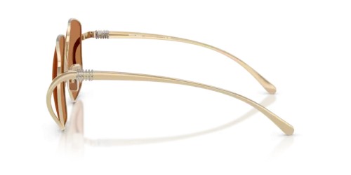 MIU MIU MU A57S - ZVN90Q - 57 Lunettes de soleil Or pâle Angulaire
