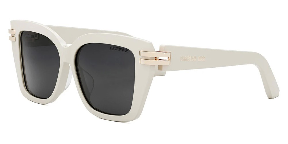 Dior CDIOR S1F - 95A0 D - 56 Lunettes de soleil Blanc Coussin arrondi