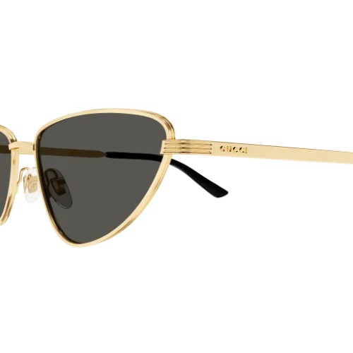 Gucci GG1879S - 001 - 57 Lunettes de soleil Or Œil de chat