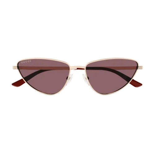 Gucci GG1879S 001 - 003 - 57 Lunettes de soleil Or Œil de chat