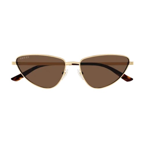Gucci GG1879S - 002 - 57 Lunettes de soleil Or Œil de chat