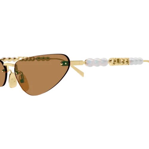 Gucci GG1920S - 003 - 63 Lunettes de soleil Or Œil de chat