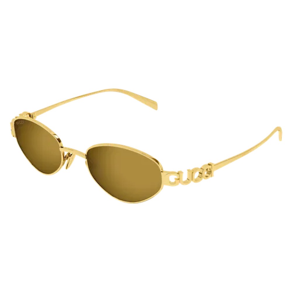 Gucci GG1935S - 003 - 47 Lunettes de soleil Or Ovale