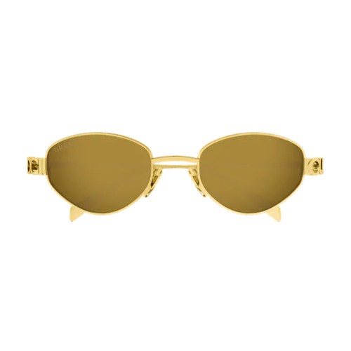 Gucci GG1935S - 003 - 47 Lunettes de soleil Or Ovale