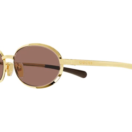 Gucci GG1942S - 003 - 53 Lunettes de soleil Or Ovale