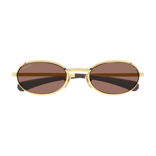 Gucci GG1942S - 003 - 53 Lunettes de soleil Or Ovale