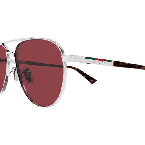 Gucci GG1962S - 003 - 56 Lunettes de soleil Argent Pilote (Aviateur)