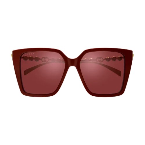 Gucci GG1967S - 004 - 54 Lunettes de soleil Bordeaux, Or Angulaire