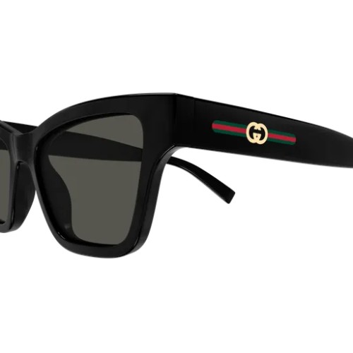 Gucci GG1982S - 001 - 53 Lunettes de soleil Noir Œil de chat