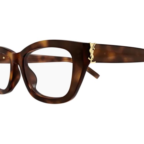 Saint Laurent SL M153 OPT - 003 - 55 Cadres optiques Havane Angulaire/Adouci