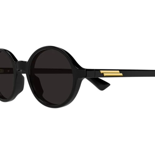 Bottega Veneta BV1430S - 001 - 48 Lunettes de soleil Noir Rond