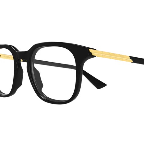 Bottega Veneta BV1429S - 001 - 49 Lunettes de soleil Noir Angulaire/Adouci