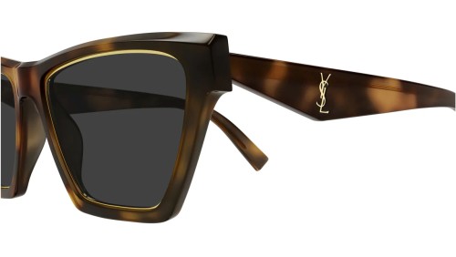 Saint Laurent SL M103 RIM - 001 - 56 Lunettes de soleil Havane Œil de chat