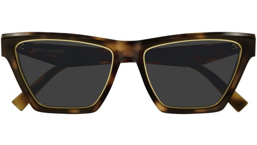 Saint Laurent SL M103 RIM - 001 - 56 Lunettes de soleil Havane Œil de chat