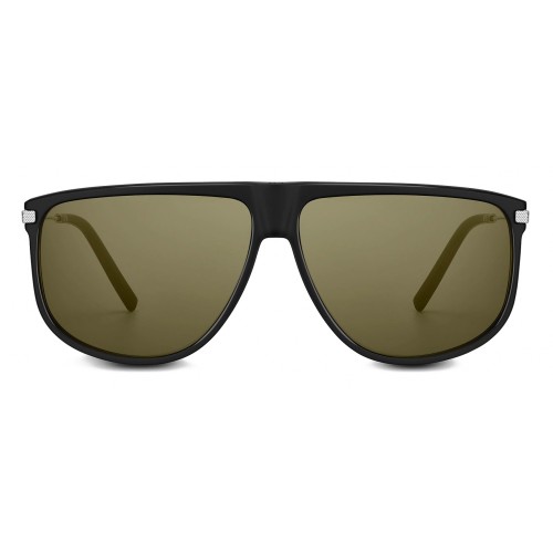 Dior CD LINK S2U - 13C0 A - 63 Lunettes de soleil Noir, Argent Dessus plat