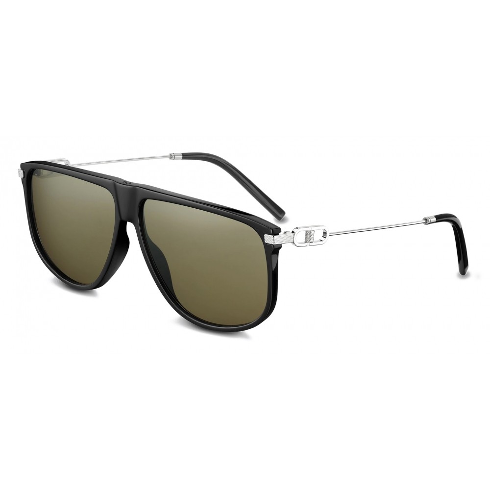 Dior CD LINK S2U - 13C0 A - 63 Lunettes de soleil Noir, Argent Dessus plat