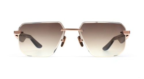 Maybach THE VISIONIST SUN I - RG-WCM-M12 - 60 - PLAQUÉ OR (GOLD PLATED) Lunettes de soleil Noir piano/loupe de noyer Carré