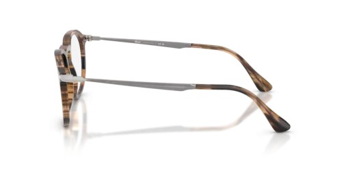 Persol PO3387V - 1236 - 51 Cadres optiques Noir et taupe rayés Coussin
